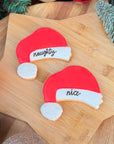 Naughty or Nice Santa Hat Cookie (GF/N)