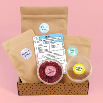 Raspberry & White Chocolate Cookie Kit (GF)