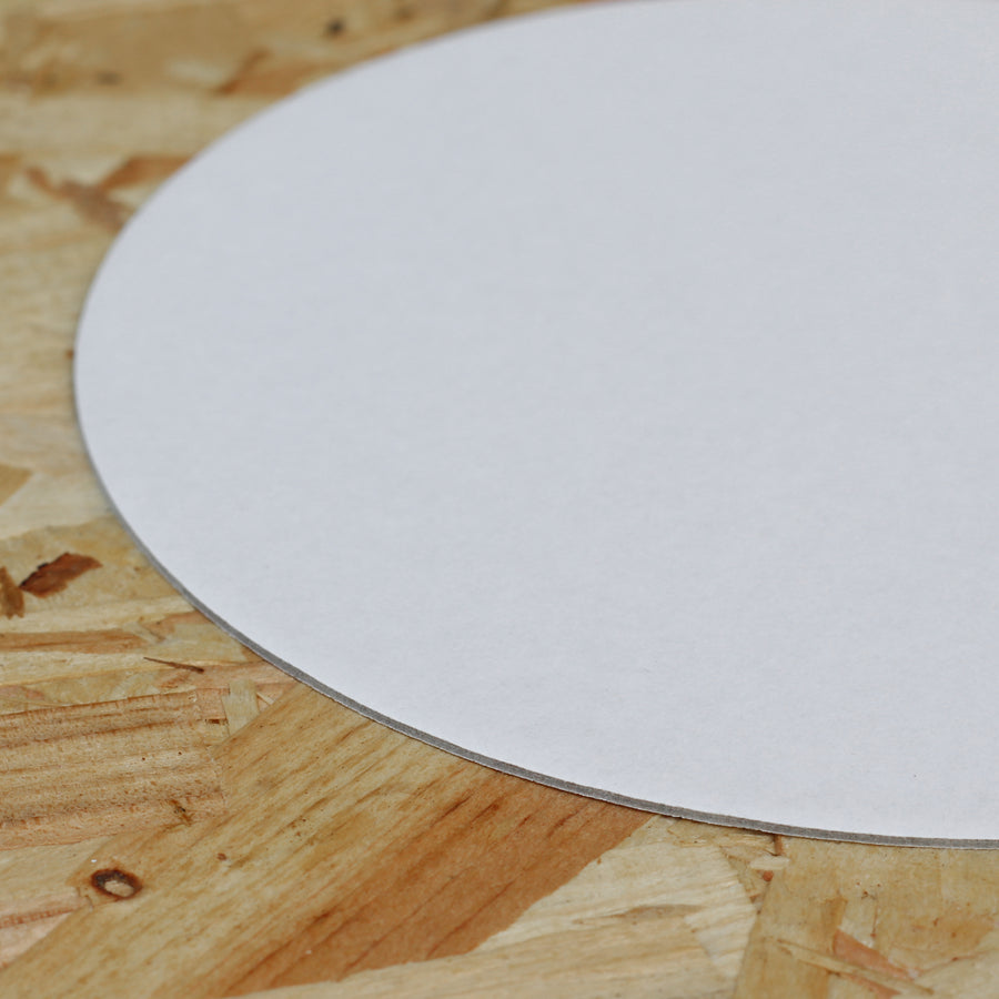 Simply Making White Round Poly-Coated Cake Card