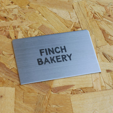 Finch Bakery Small Straight Edge Metal Scraper - 5”