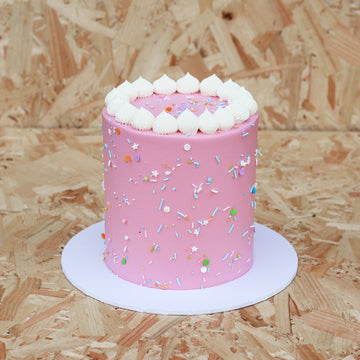 Dairy-Free Pink Sprinkles Cake (GF/DF)