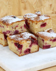 Raspberry, White Chocolate & Almond Slice (GF/N)