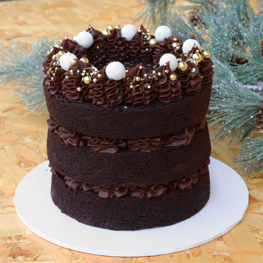 Chocolate Orange Christmas Cake